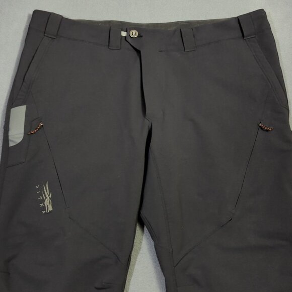 Sitka Grinder Pant Men's 44x30 Black Zip Pockets Outdoor Hunting Shooting - Picture 5 of 14